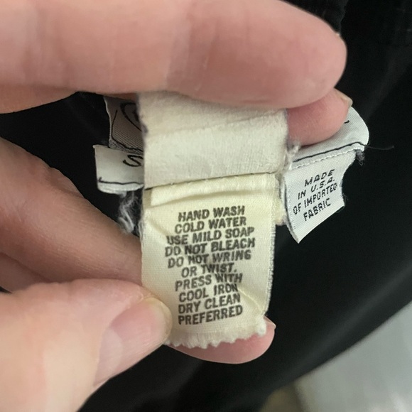 Three‎ Flaggs vintage VTG Elegant Black Skirt SIZE 10 - Picture 4 of 9